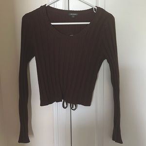 Brown Wild Fable Sweater Top (Bottoms Sold Separately)